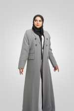 The Silver Line Abaya