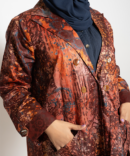 Heritage Mosaic Open Abaya